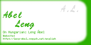 abel leng business card